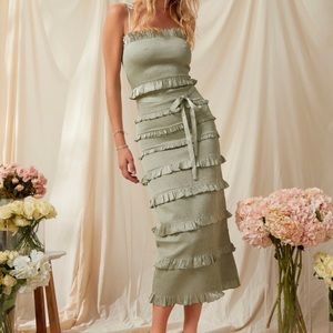 V. Chapman Lily Dress - Sage